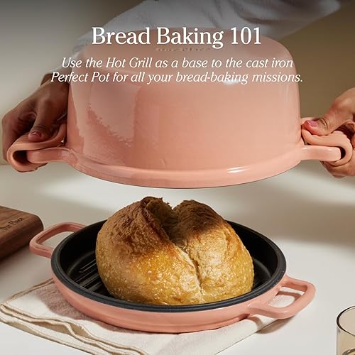 Miniatura 6 de Our Place Parrilla caliente de hierro fundido  Sin toxinas, redonda de 10.5 pulgadas, sartén de hierro fundido esmaltado  Marcas serias para asar y