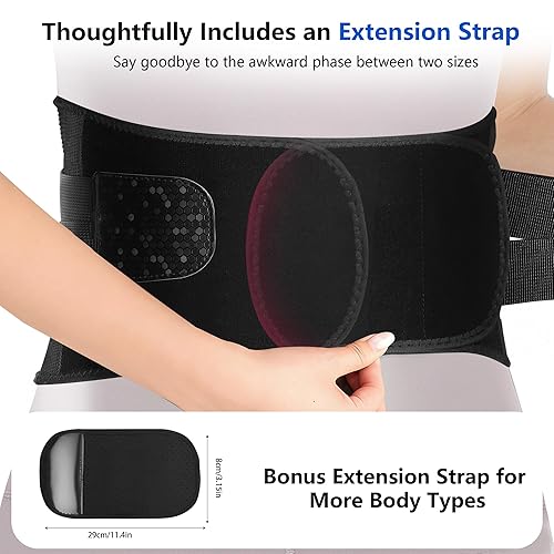 Miniatura 6 de Soporte de espalda para dolor de espalda baja con sistema de apoyo biónico potente 8X, cinturón de soporte de espalda para hombres y mujeres