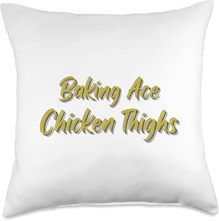 Baking Ace Chicken Thighs. Throw Pillow