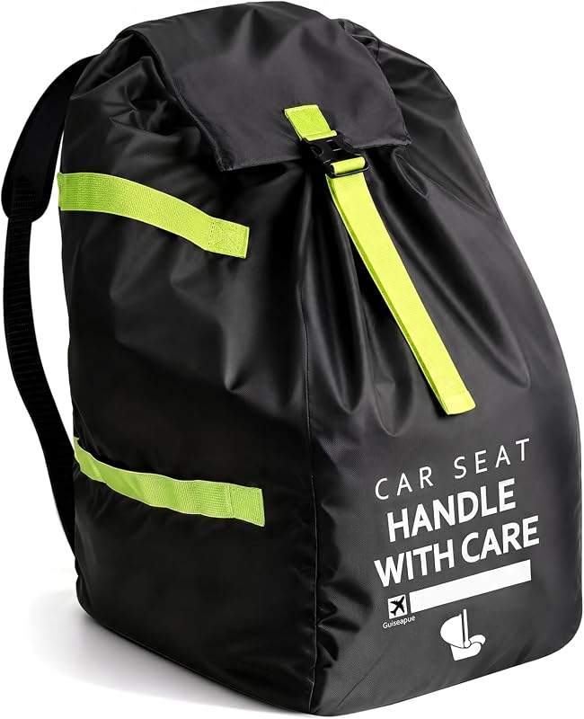 Upgrade Car Seat Travel Bag for Airplane: Backpack Carseat Bags Fit Graco | Car Seat Cover with Shoulder Handle for Airport Fit All Carseats, Infant Carriers Booster Seats Like Doona, Travel Essentials
