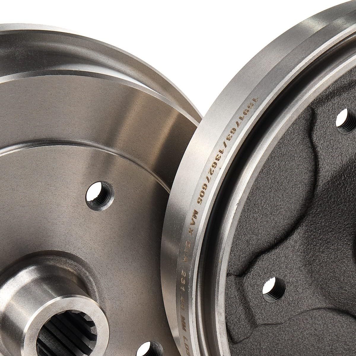 2x RIDEX Bremstrommel 123B0151 hinten für KAEFER für Kaefer Cabrio (15) 94,5mm