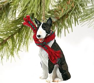 Conversation Concepts Bull Terrier Tiny Miniature One Christmas Ornament Brindle - Delightful!