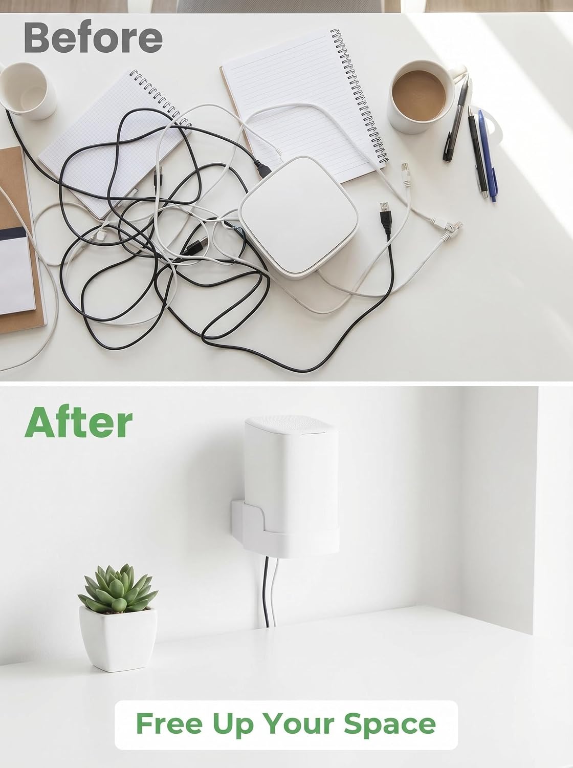 Wall Mount Bracket for XB8 Xfinity Comcast Modems, Space-Saving Router Shelf with Easy Installation and Durable PLA for Secure and Organized Home Office Setup