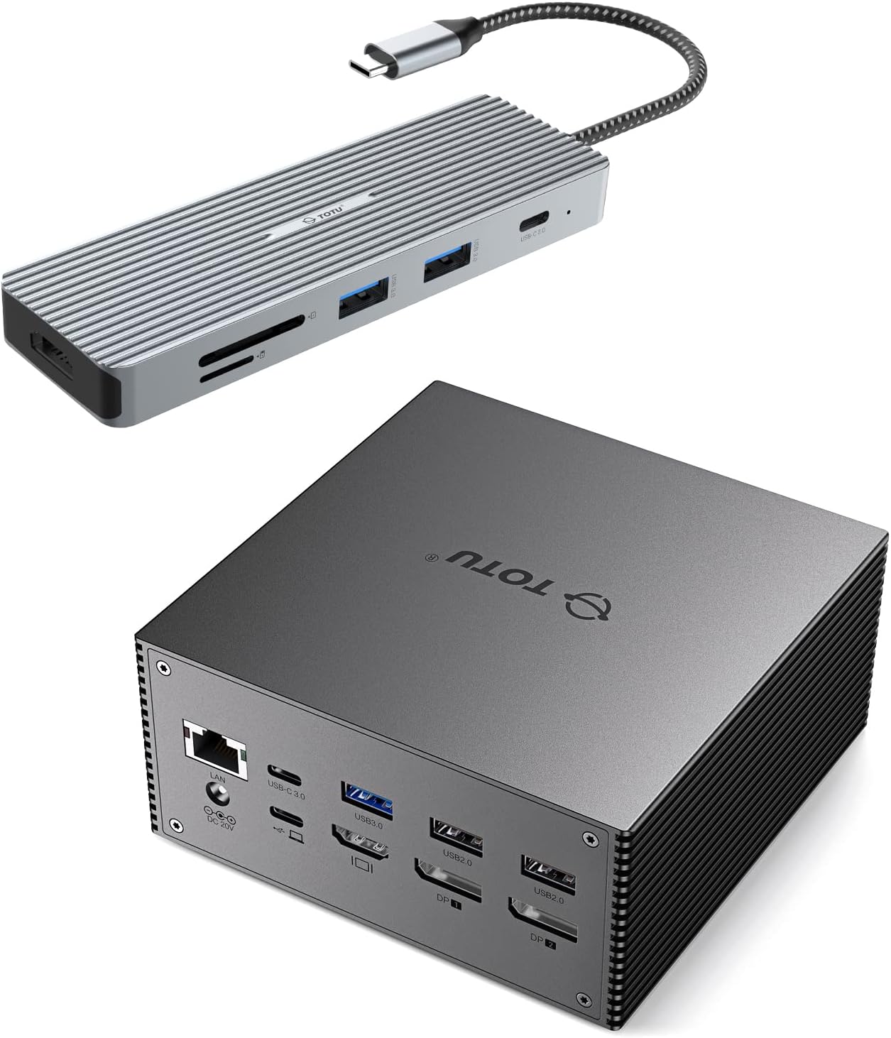 TOTU 16 in 1 Quad Display Dock for MacOS and Windows with