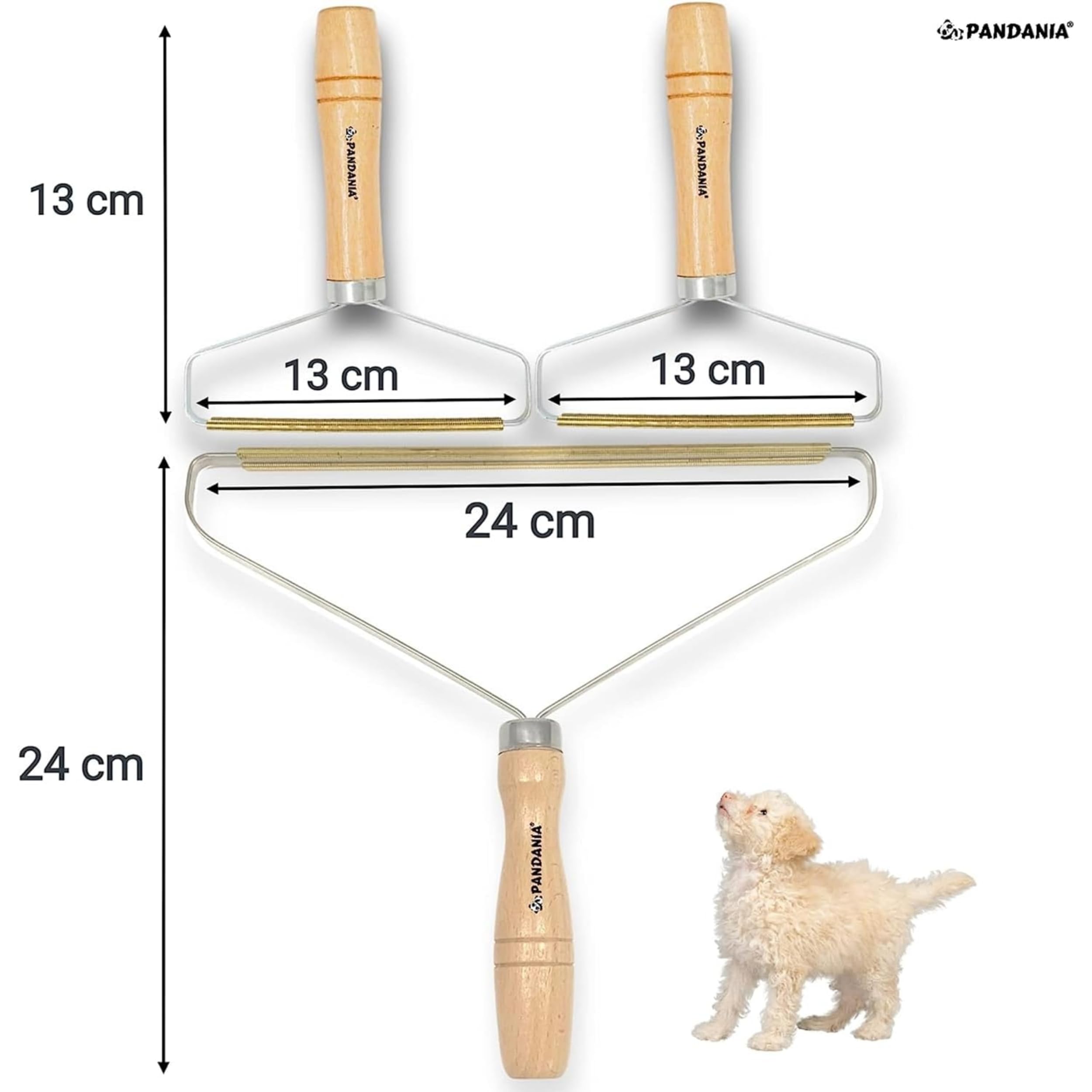 2024 - Spazzola XXL e Rasoio Manuale per Rimozione Peli di Animali e Lanugine - Lint remover - Strumento Ecologico di Pulizia per Tessuti, Divani, Tappeti, Vestiti, Auto e Mobili - 24 cm.