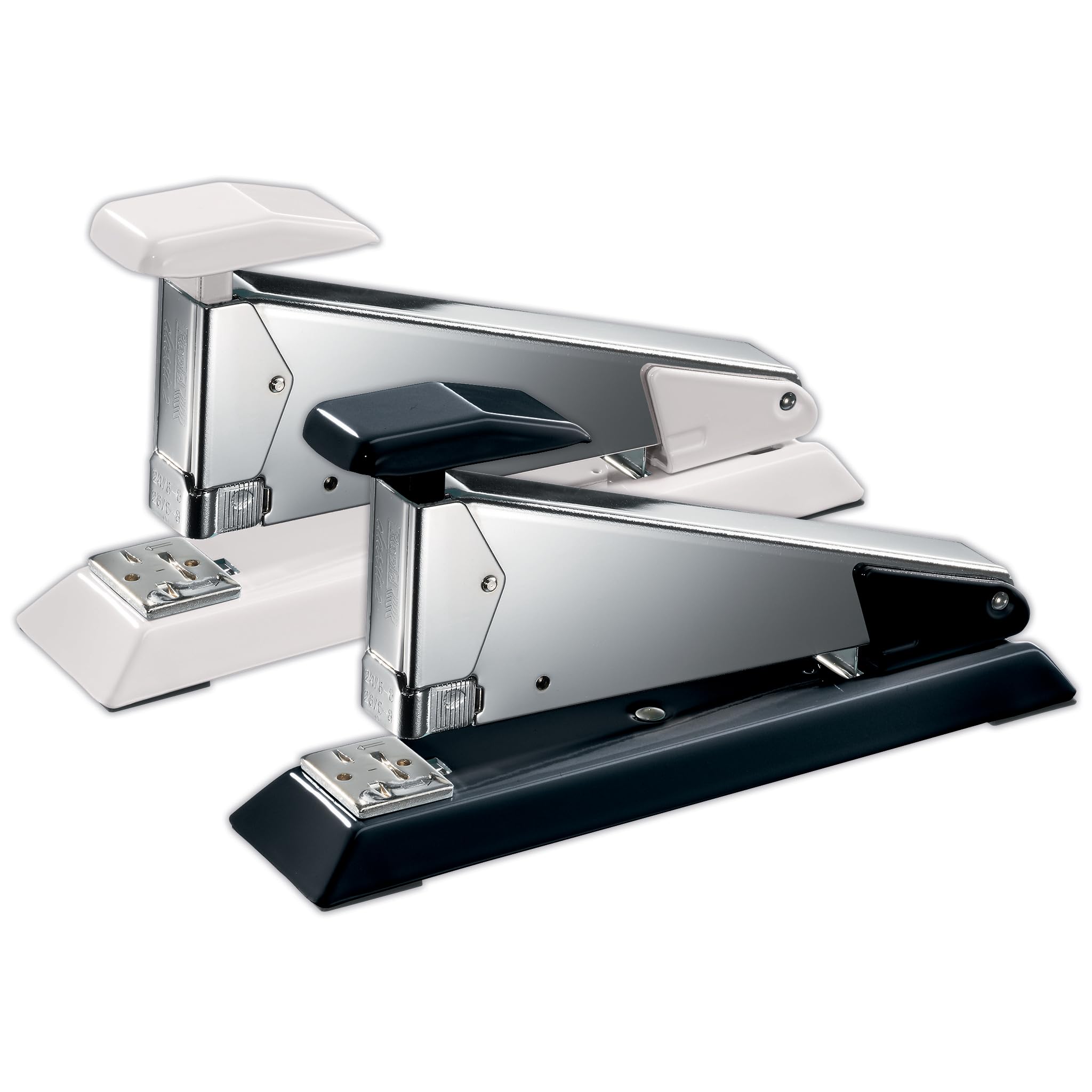 Rapid 5000500 - Tenaza Classic K2+ Para Grapas Nº 24 Y Nº 26 (24/6 Y 26/8+), Yunque Ajustable, Carga Frontal, ClimatePartner, Oficina Hogar Escuela, Coco