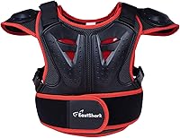 Vista 1 de Seahouse Chaleco de armadura de motocicleta para niños, protector de espalda, chaqueta blindada de carreras de calle para hombre+1 bandana al azar