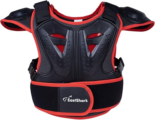 Miniatura 6 de Seahouse Chaleco de armadura de motocicleta para niños, protector de espalda, chaqueta blindada de carreras de calle para hombre+1 bandana al azar
