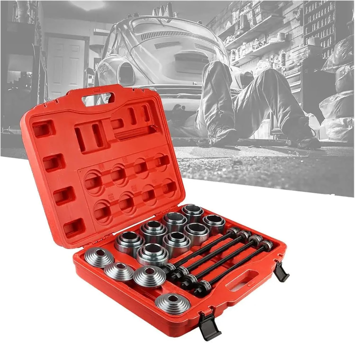 Car Bearing Tools Universal Bush Removal Insertion Set Press Pull Sleeve Kit Tool