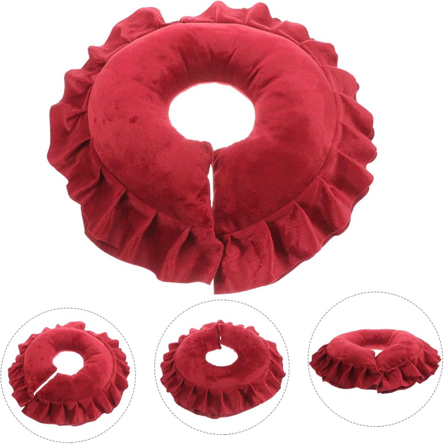 Face Massage Pillow for Spa Reusable U-Shaped Headrest Skin-Friendly Material for Comfort Support Beauty Salons Home Use and Relaxation Sessions