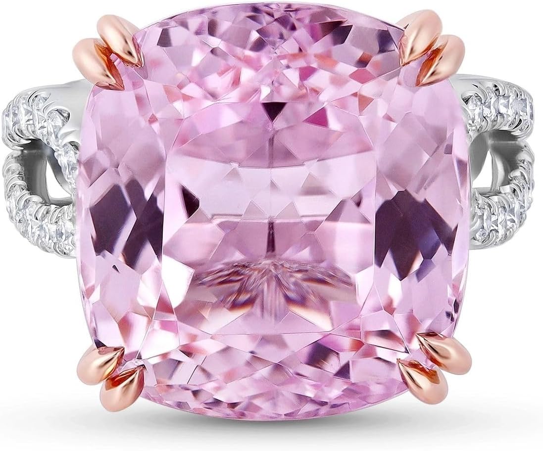 Leviev Blush Jardin 18.64 Carat Kunzite Cushion-Cut & Diamond