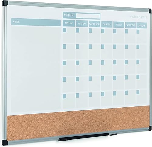 Vista 17 de MasterVision 3-en-1 Calendario seco, Blanco