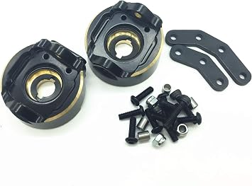 Treal Brass Front Steering Blocks Knuckles(2) for Element Enduro Sendero and Trailrunner IFS (Black)