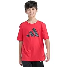 adidas Boys Short Sleeve T-Shirt Camouflage Logo Tee