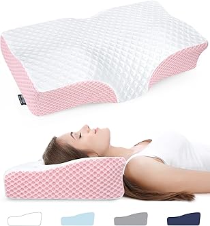 Groye Adjustable Neck Pillows for Pain Relief Sleeping, Enhanced Ergonomic Contour Shoulder Support, Cooling Cervical Memory Foam Pillows, No Smell Orthopedic Bed Pillow for Side Back Stomach Sleeper