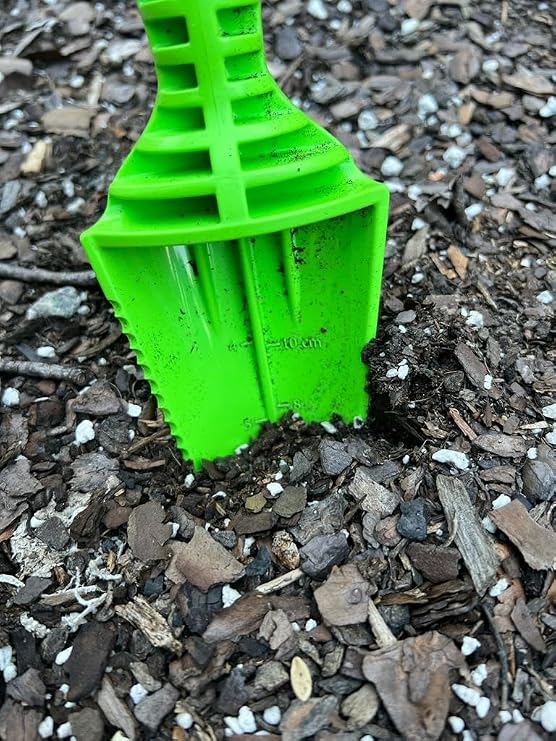 Garden Multi-Tool - 5-in-1 Serrated Edge, Depth Scale, Dibbler - 17.75 in - Polymer