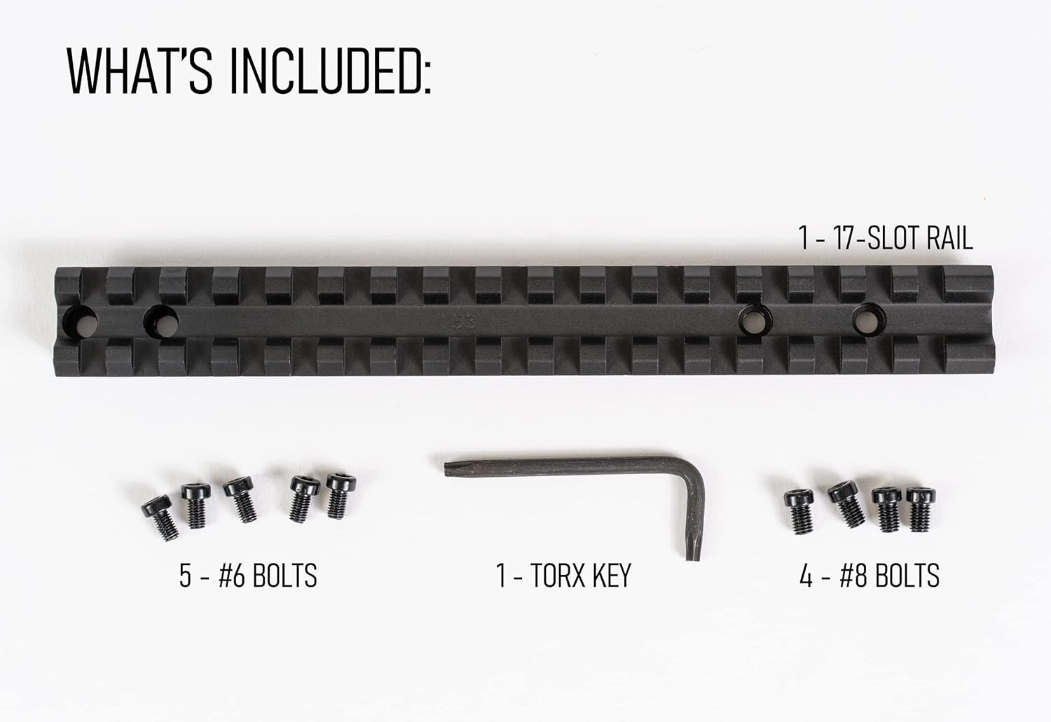 Zviri mukati mepakeji yeMonstrum Picatinny Rail Mount