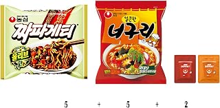 Chapaguri Set, Chapaghetti 5ea + Neoguri 5ea + Ramen teabag sample 2ea, Korea Ramen, Movie Parasite Noodle