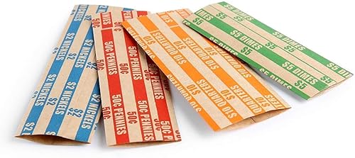 Miniatura 3 de L LIKED Paquete de 100 envolturas de monedas planas a rayas 100 surtidos