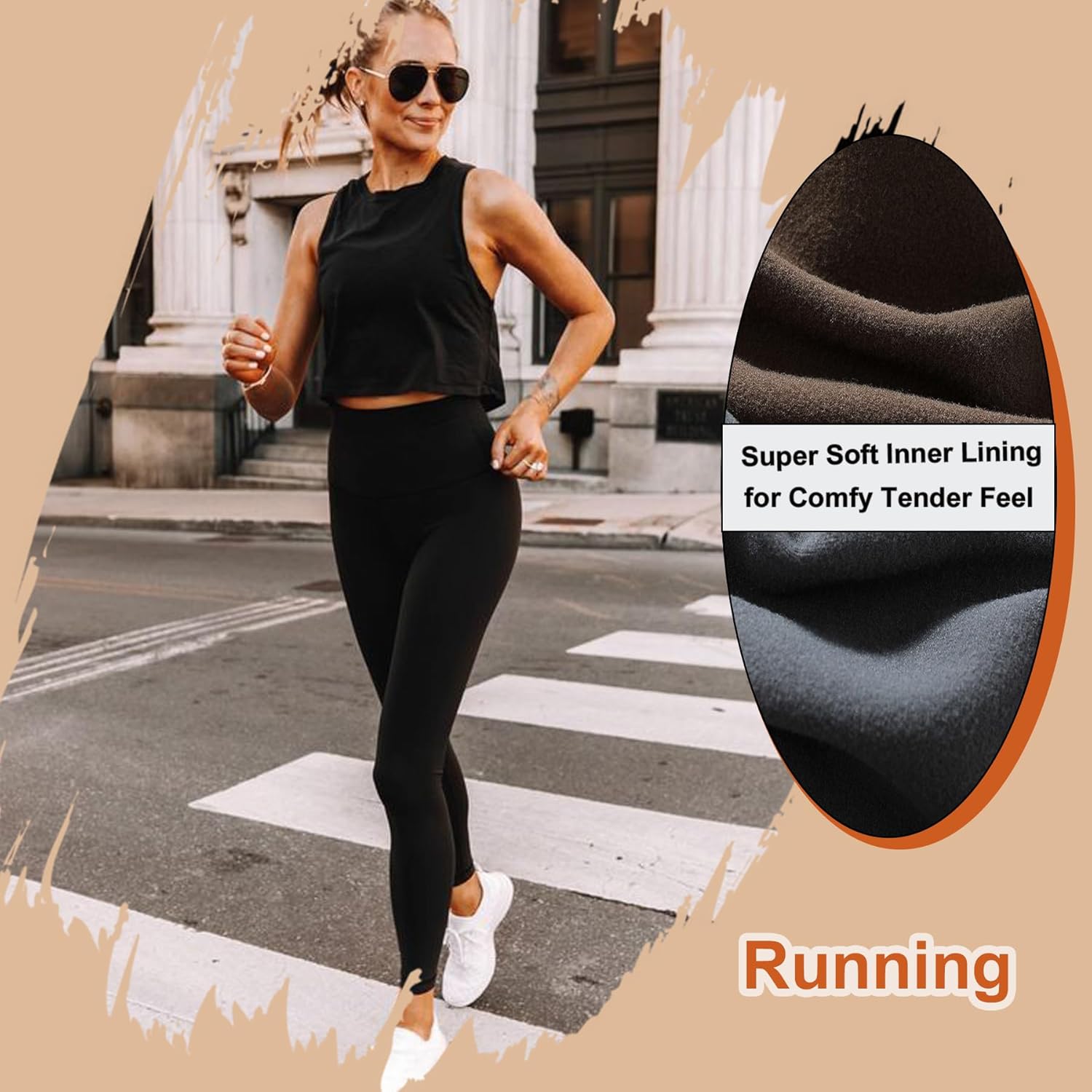 HIGHDAYS 3 Pack Leggings with Pocktes for Women - High Waist Tummy Control Soft Women's Yoga Pants for Workout Running Small-Medium Black /Black /Black