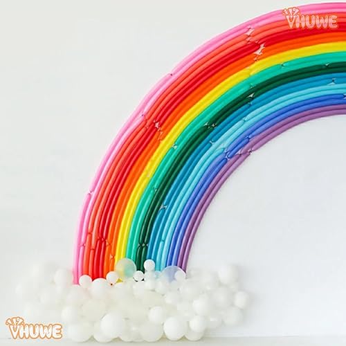 Miniatura 7 de Paquete de 100 globos de color verde oscuro, 260 globos mágicos gruesos y delgados para arco de globos, animales, payaso, niños, cumpleaños, fiesta,