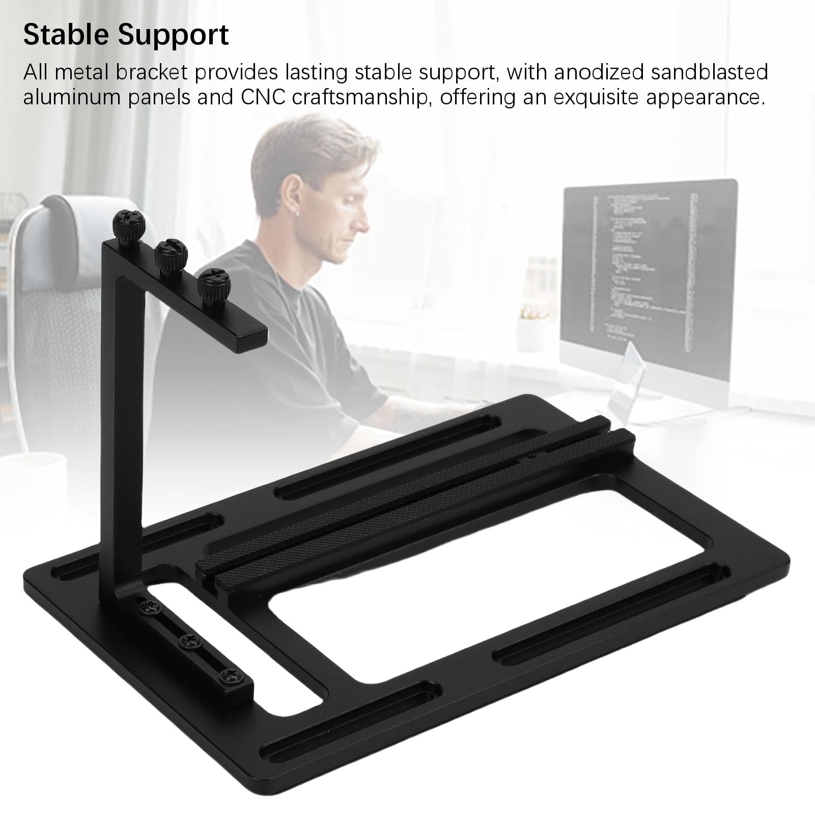 Yosoo Health Gear Staffa GPU Staffa di Supporto GPU in Lega di Alluminio Supporto per Scheda Grafica Anodizzato CNC per RTX 3090 3080 3070 3060 Ti 6900 XT 6800 per PC da Gioco Build