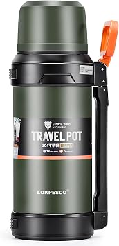 Insulated Flask for Hot Drink 2L- Large Coffee Thermo Flask, 24 Hrs Hot|Cold, Stainless Steel Hot Water Bottle, Triple-Wall Insulated Oversized Vacuum Bottle, Leak-Proof, BPA-Free