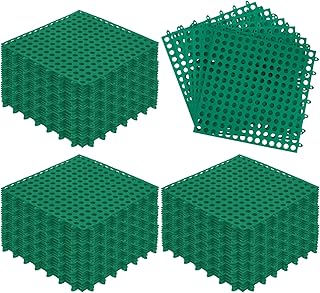 Tinideya 50 Pcs Drainage Mats 11.8'' x 11.8'' Modular Interlocking Floor...