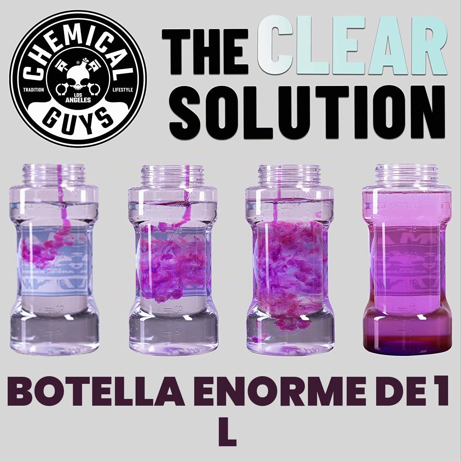 Chemical Guys EQP324 Cañón de Espuma de liberación máxima de Boca Grande (Lavado de Coche, Lavado de casa y Barco cañón de Espuma Que se Conecta a tu Lavadora a presión) Botella de 34 onzas