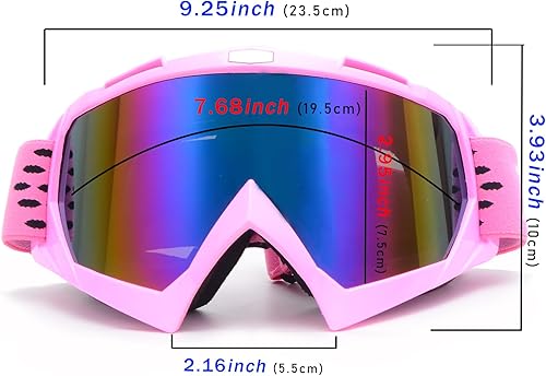 Miniatura 8 de Gafas de motocross para motocross, todoterreno, motocicletas, carreras, MX UTV, resistentes al viento, a prueba de polvo, resistentes a los