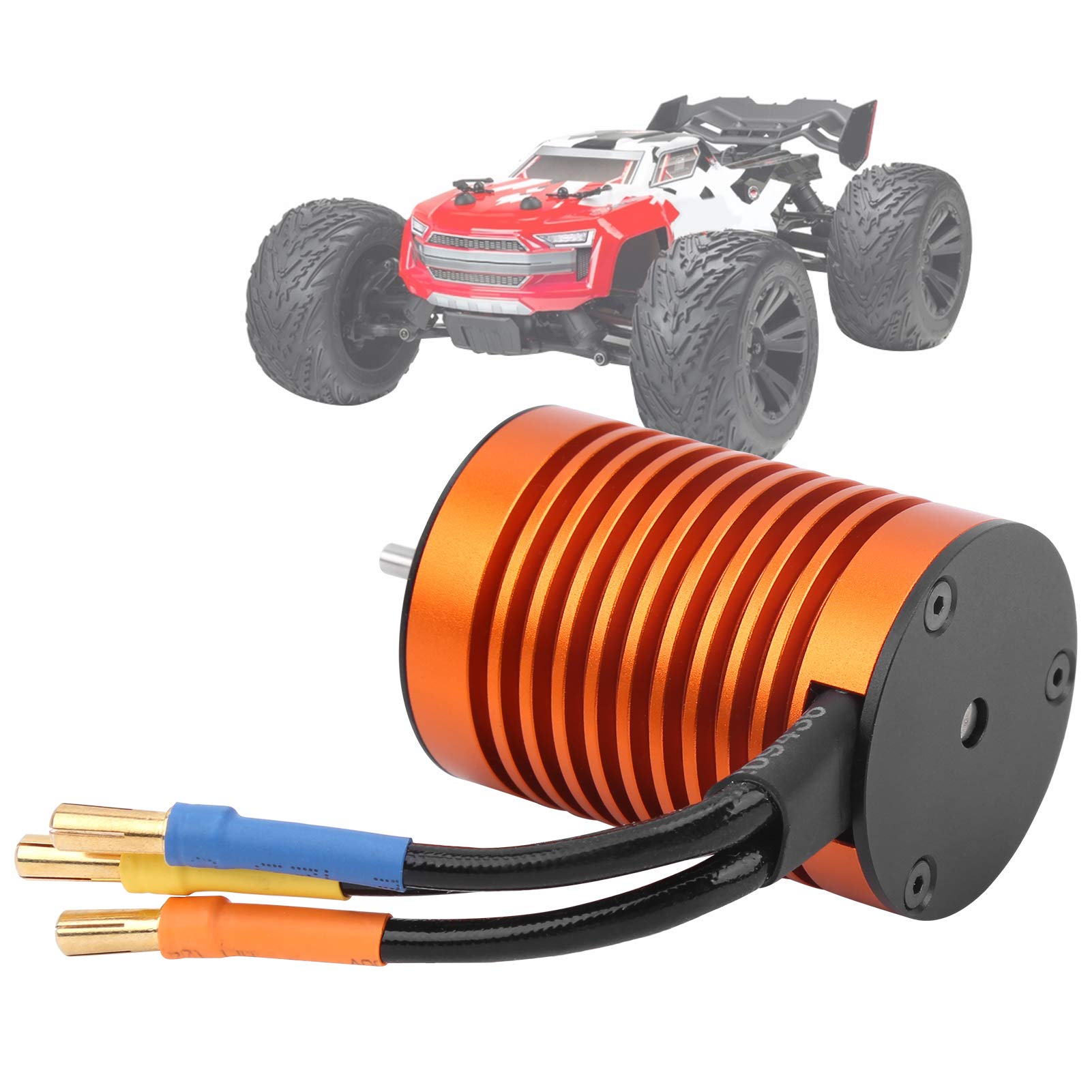 VGEBY Motores Eléctricos RC, Accesorio RC Motor sin escobillas adecuado para Coche/Barco sin escobillas 1/10 Accesorio modelo de coche