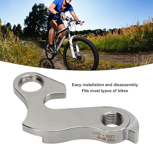 Miniatura 9 de Tissting Gancho universal para desviador trasero de bicicleta, gancho de cola de bicicleta con tornillo, gancho de cambio de bicicleta de acero