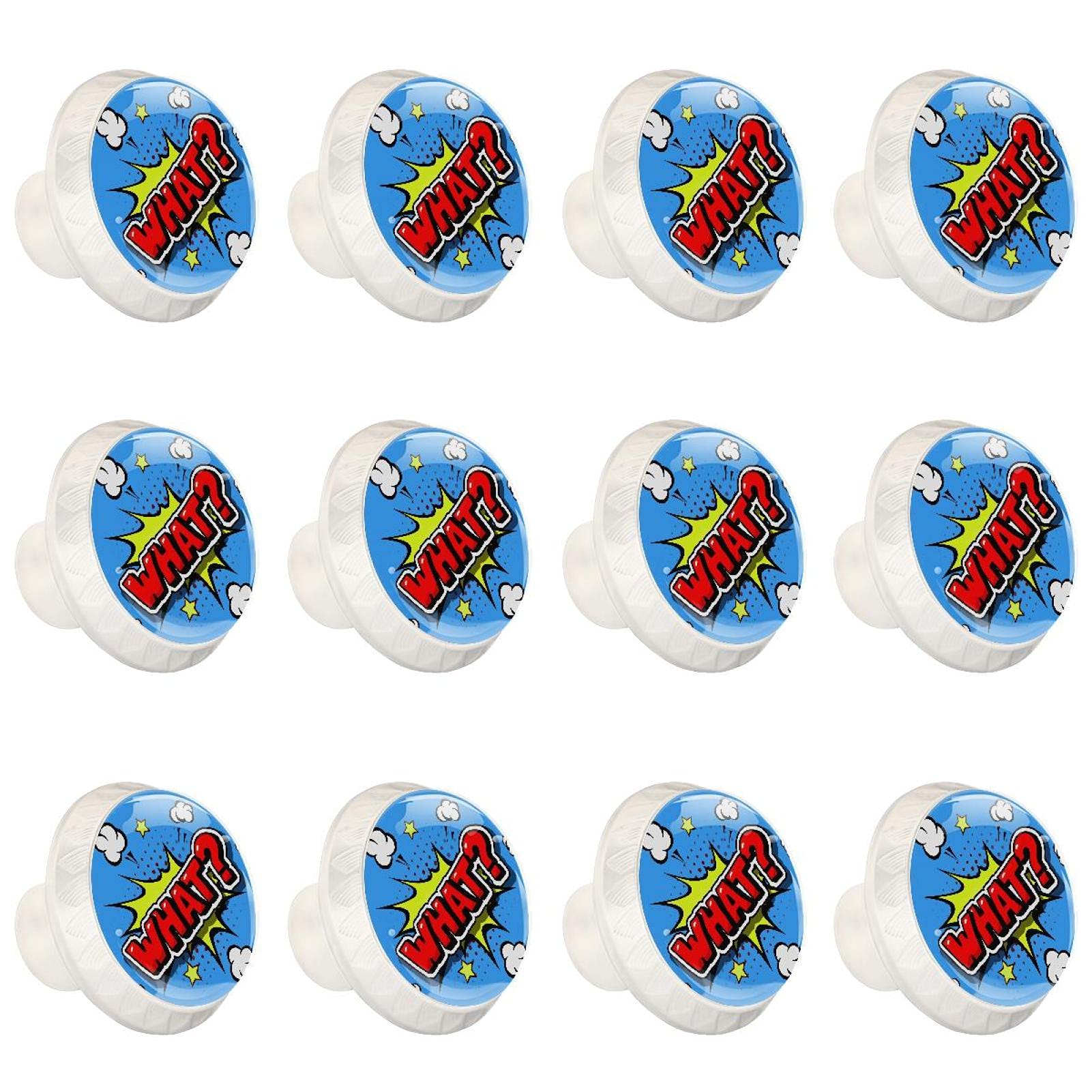 Boutons d'armoires de cuisine ronds et poignées de tiroirs de commode pour meuble | Lot de 12