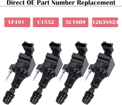 Miniatura 3 de Juego de 4 bobinas de encendido para Chevy Malibu Equinox HHR Cobalt Captiva Buick Lacrosse Regal Verano 2007 2008 2009 2010 2011 2012 2013 Bobina