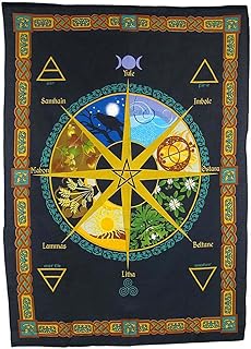 Pagan Wheel of The Year Tapestry, Calendar Natural