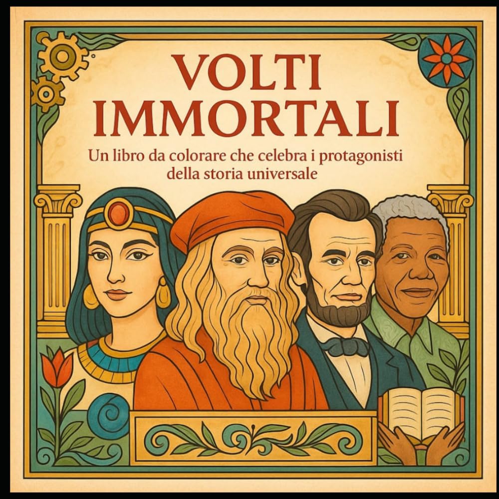 Volti Immortali: Libro da colorare