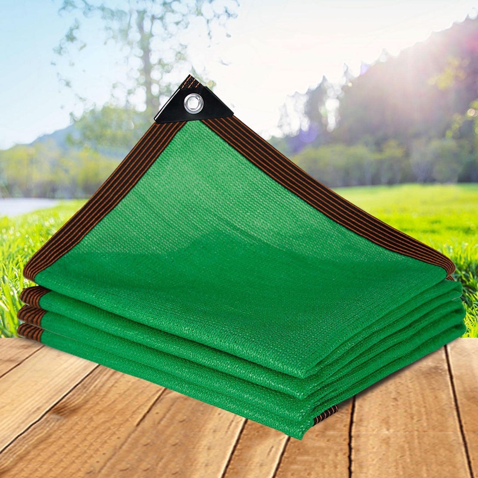 GLDYTVF Green Shade Cloth 90% Sunblock Shade Net with Grommets for Garden Greenhouse Customizable 3.3ft x 9.8ft