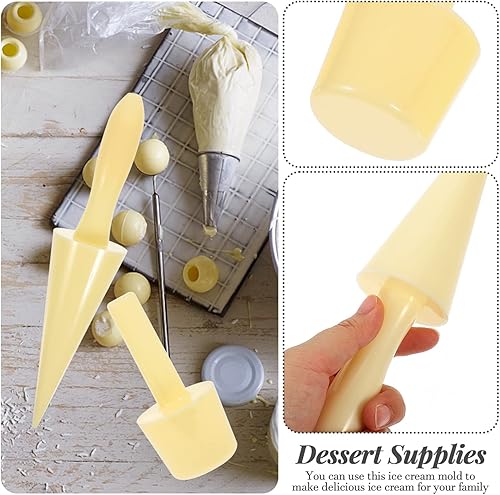 Miniatura 5 de Operitacx Molde moldeador de cono de huevo para postre molde de hielo para hacer cono de hielo herramienta segura bordes lisos fácil operación mango
