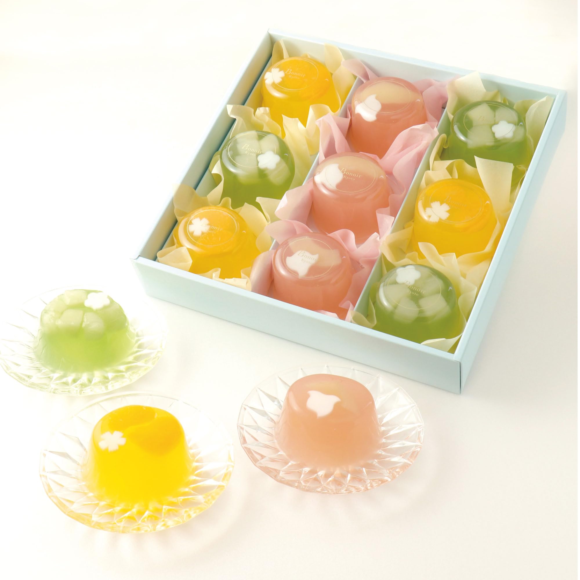 Amazon.co.jp: 【ボノワール京都】果実の彩りゼリー 9個入 フルーツ
