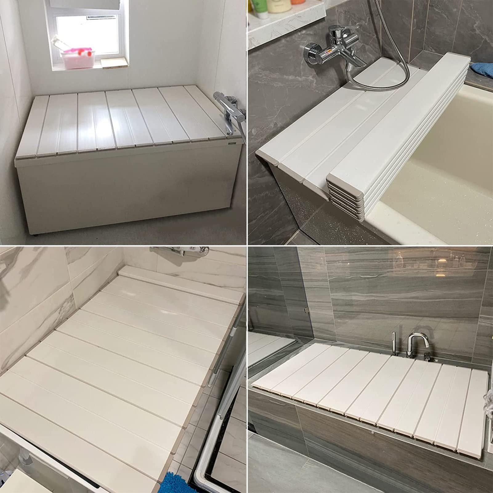 Wodoodporny składany pokrowiec na wannę o grubości 1 cm z polipropylenu do spa i kąpieli mlecznych Pyłoszczelna taca do kąpieli obsługuje 10 kg 140 cm x 80 cm i wygodna