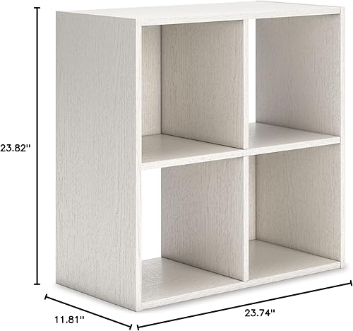 Miniatura 144 de Signature Design by Ashley Paxberry Coastal - Organizador de almacenamiento o librero moderno de 6 cubos, color blanqueado, diseño costero