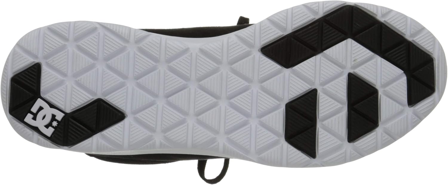 DC Men's Heathrow Casual Skate Shoe 4 Black/White