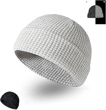 AMNQUERXUS Safety Reflective Beanie High Visibility Warm Winter Loop Knit Hat Cap