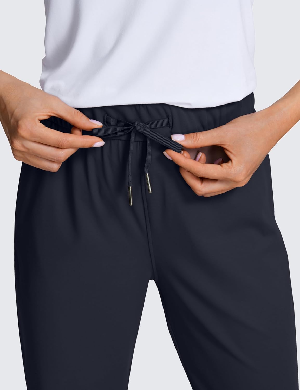 CRZ YOGA 4-Way Stretch Golf Capri for Women 23", Casual Yoga Dress Work Pants with Pockets Workout Athletic Travel - Image 5