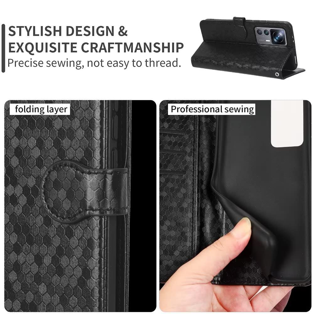 Custodia Honor 80 Pro Con Flip Cover In Pelle – Motivo Onda E Montagna – Porta Schede E Chiusura Magnetica – Colore Verde - 2