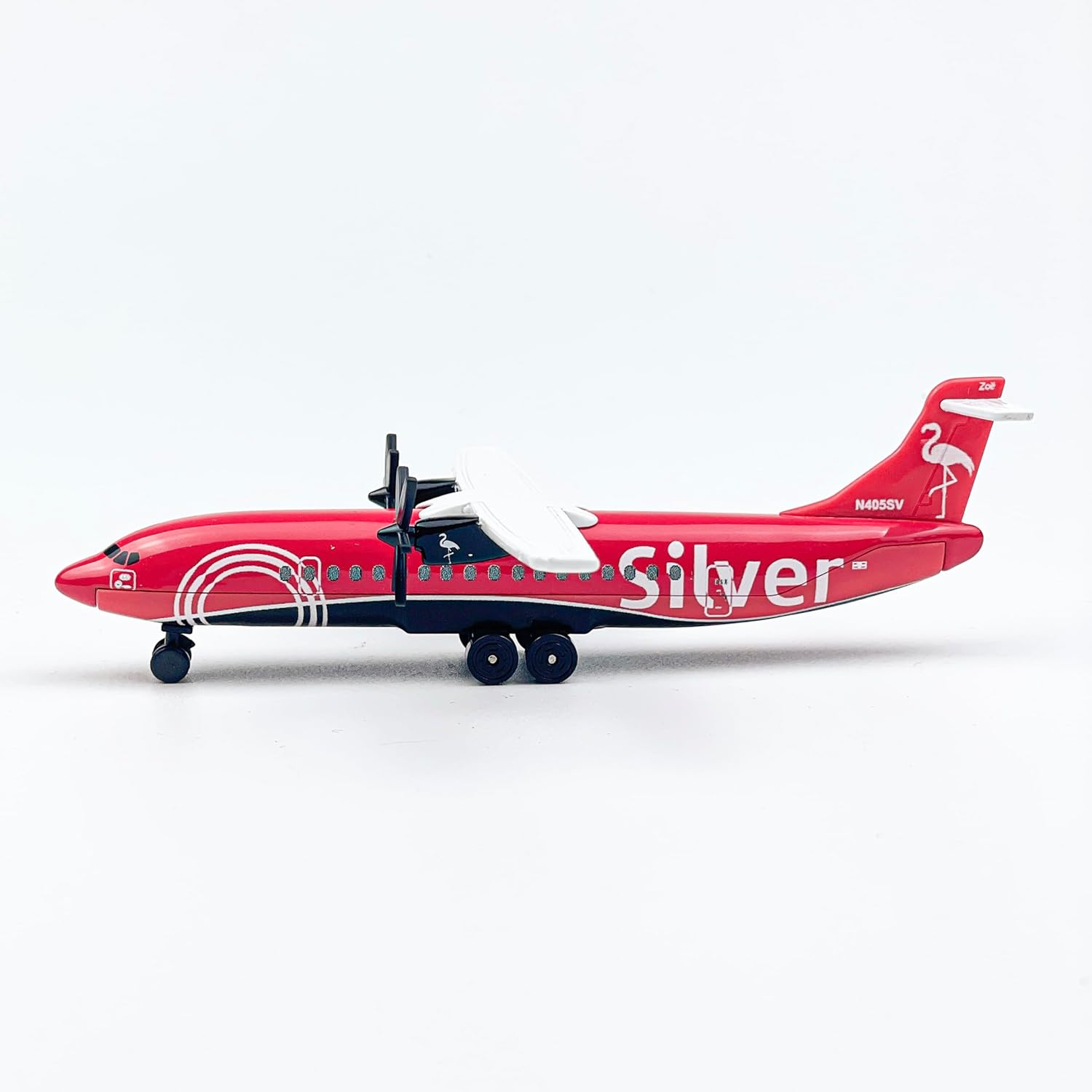 Pink Die-Cast Propeller Airplane Model – 6 Inch Alloy Plane with Rolling Wheels – Miniature Aircraft Collectors & Aviation Enthusiasts
