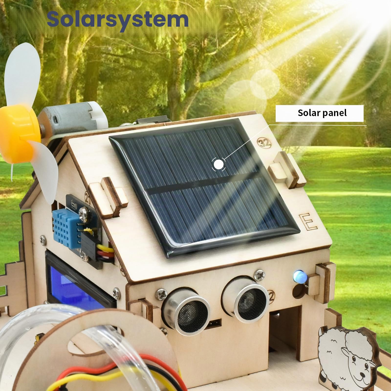 KEYESTUDIO IoT Control Smart Farm Starter-Set für Arduino ESP32, Elektronik-Programmier-Set, kompatibel mit Arduino Scratch Online-Tutorials, DIY-Sensor-Kit, STEM-Pädagogisches Set für Erwachsene