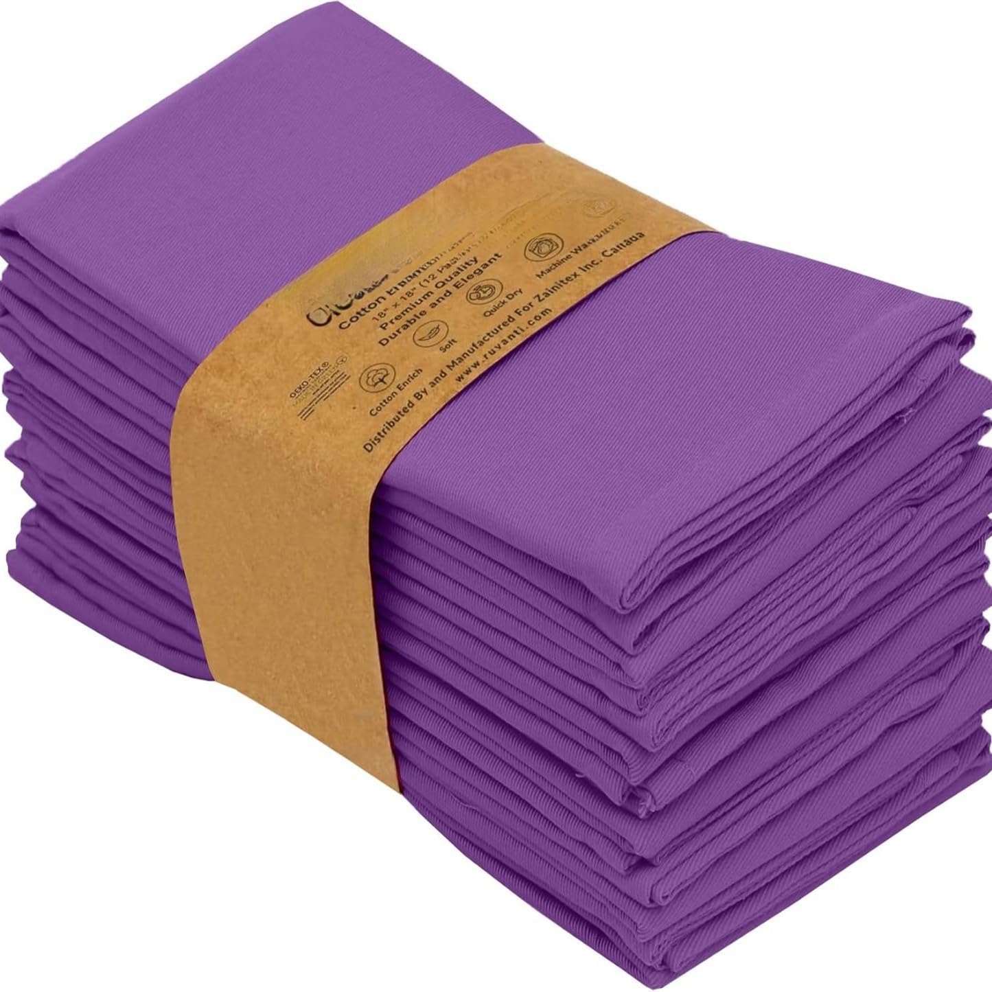 45 x 45 cm, 24 unidades de servilletas de tela, lavables, de algodón, servilletas de mesa, servilletas de tela para fiestas, cumpleaños, cafeterías, restaurantes, cocina, decoración de mesa