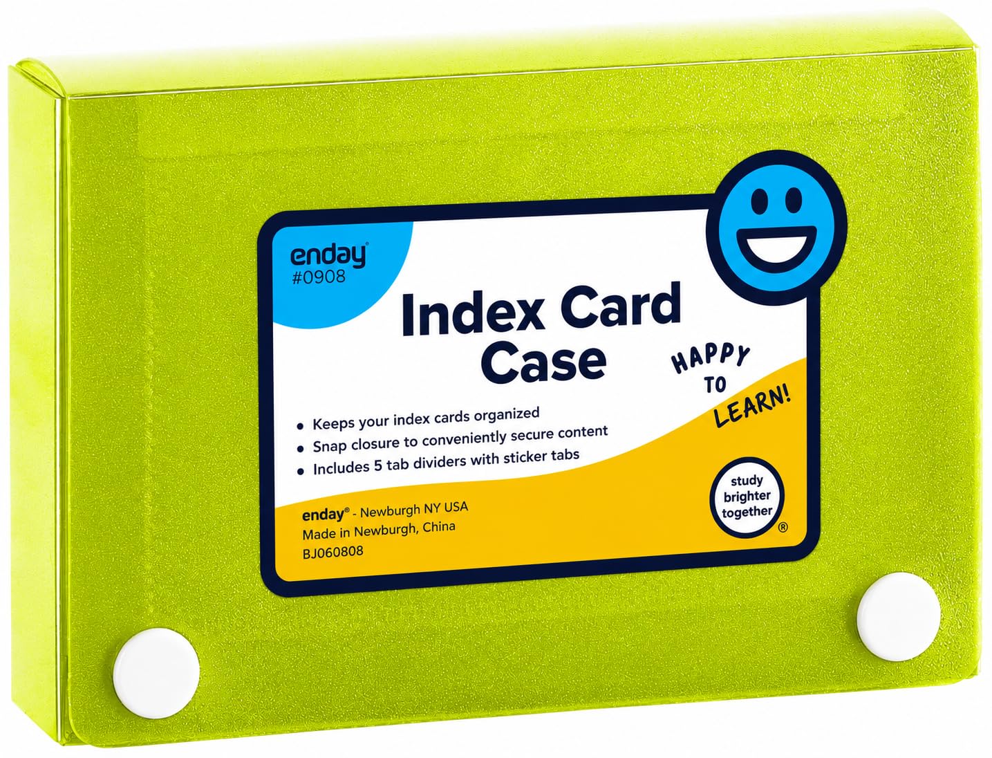 Amazon.com : Enday Index Card Holder 3x5, Green Index Card Case