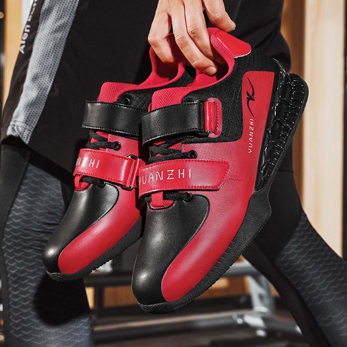 Chaussures d'haltérophilie pour Homme et Femme Chaussures de soulevé de Terre Antidérapante Chaussures De Musculation De Squat avec Talon de 3cm